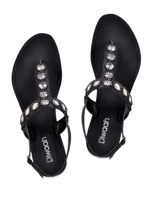 Stone embellished toe separator sandals - 1070675 - Very Small Image - 1