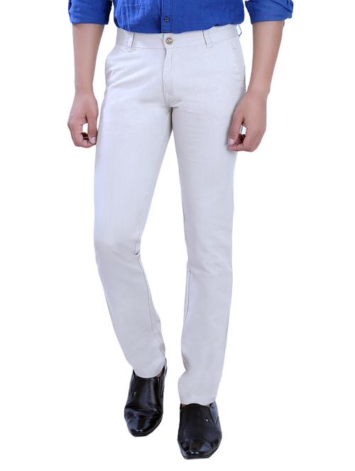 grey linen chinos - 10707665 - Very Small Image - 1