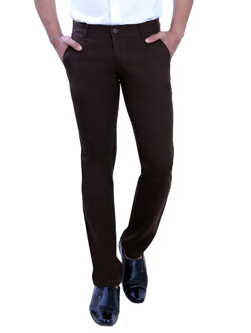 brown linen chinos - 10707667 - Very Small Image - 1