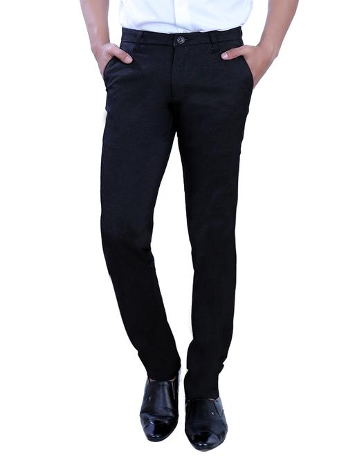 black cotton chinos - 10707678 - Very Small Image - 1
