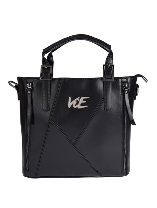black leatherette handbag - 10709124 - Very Small Image - 1