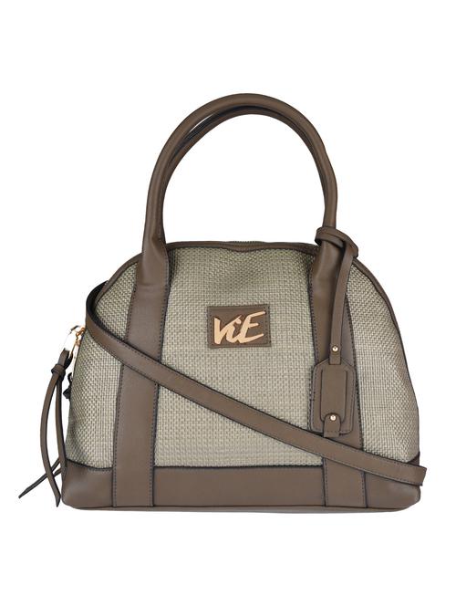 khaki green leatherette handbag - 10709129 - Very Small Image - 1