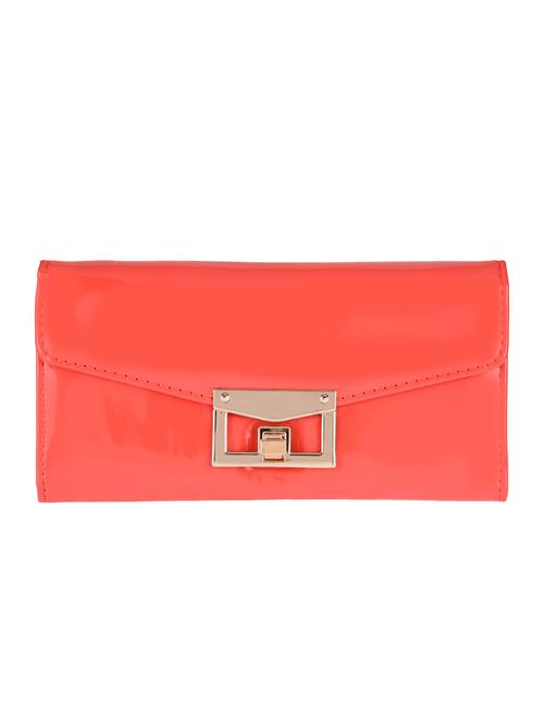 red leatherette clutch - 10709139 - Very Small Image - 1