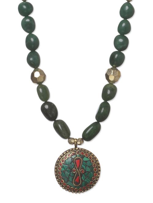 green stones necklace - 10711494 - Very Small Image - 1