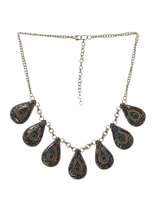 multicolor metal alloy necklace - 10711537 - Very Small Image - 1