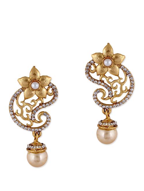 brown metal alloy earring - 10711771 - Very Small Image - 1