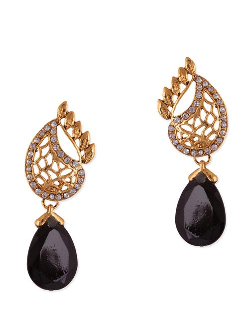 black metal alloy earring - 10711789 - Very Small Image - 1