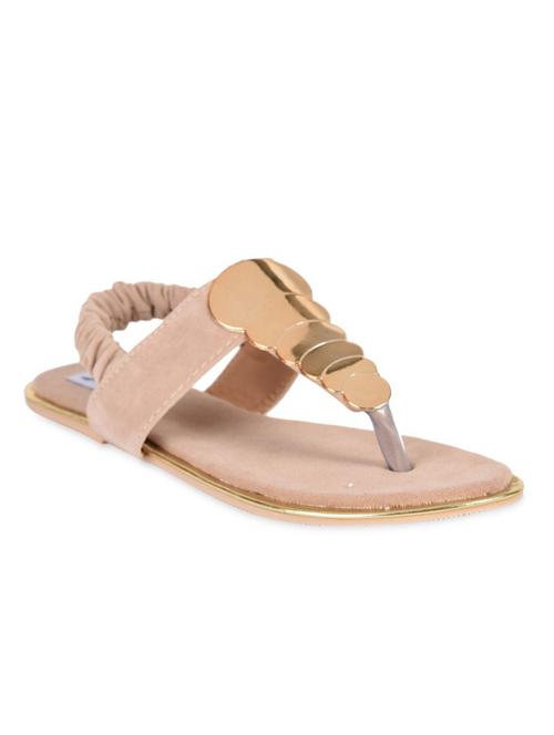 beige leatherette sandals - 10713657 - Very Small Image - 1