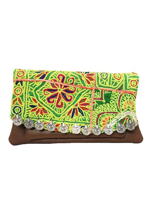 multicolor leather clutch - 10716764 - Very Small Image - 1