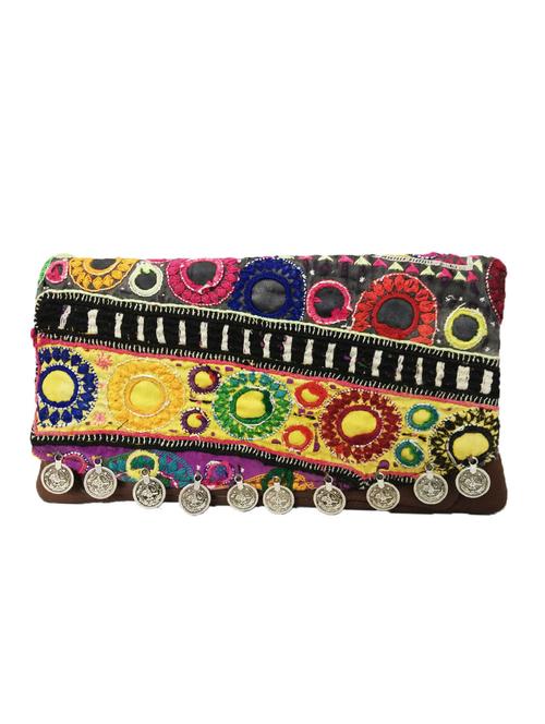 multicolor leather clutch - 10716773 - Very Small Image - 1