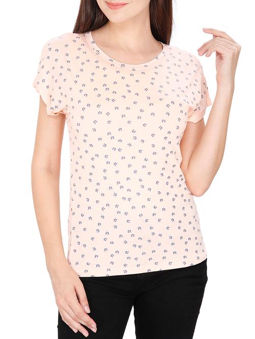 peach poly cotton top - 10716801 - Very Small Image - 1