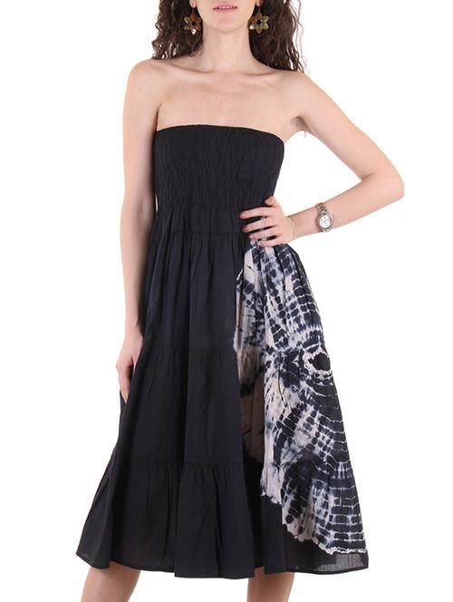 black cotton dress - 10720026 - Very Small Image - 1