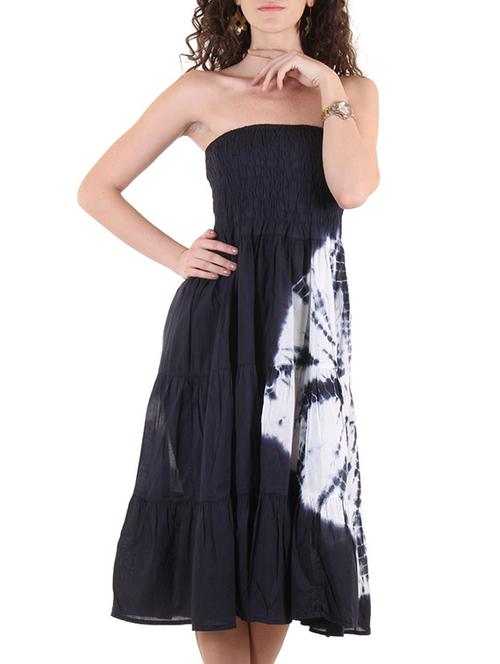 black cotton dress - 10720027 - Very Small Image - 1