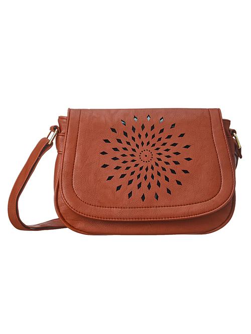 neutral leatherette (pu) regular sling bag - 10721448 - Very Small Image - 1
