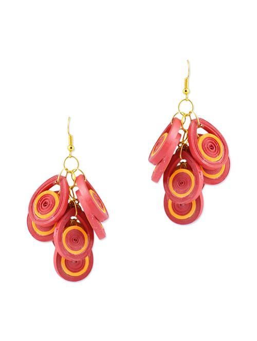 red non metal alloy earring - 10725426 - Very Small Image - 1