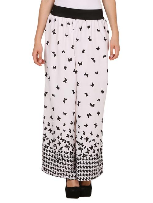 multicolor poly crepe palazzos - 10725816 - Very Small Image - 1