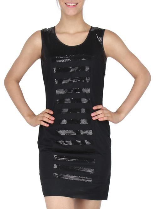 black polyester dress - 10733506 - Very Small Image - 1