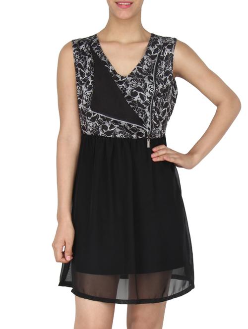 black polyester dress - 10733510 - Very Small Image - 1