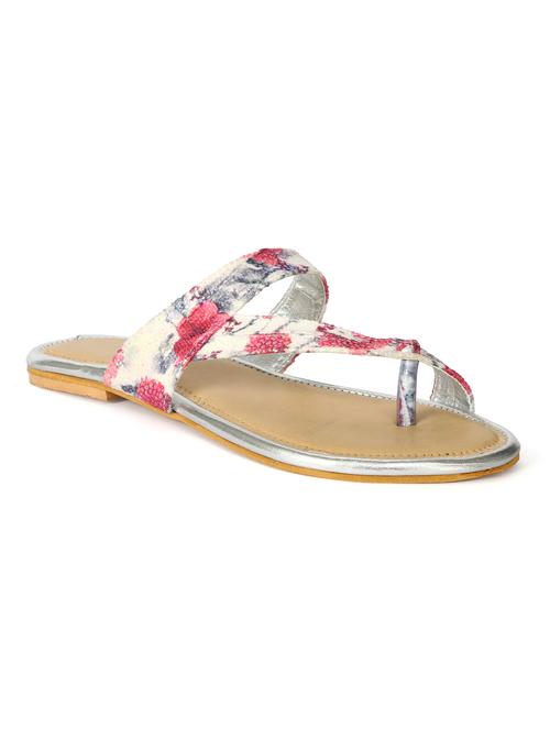 pink leatherette sandals - 10736137 - Very Small Image - 1