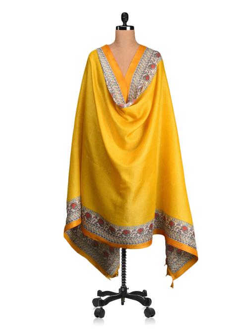 madhubani printed border dupatta - 1073657 - Very Small Image - 1