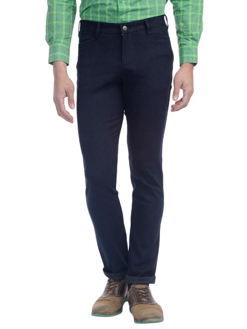navy blue cotton trouser - 10736855 - Very Small Image - 1