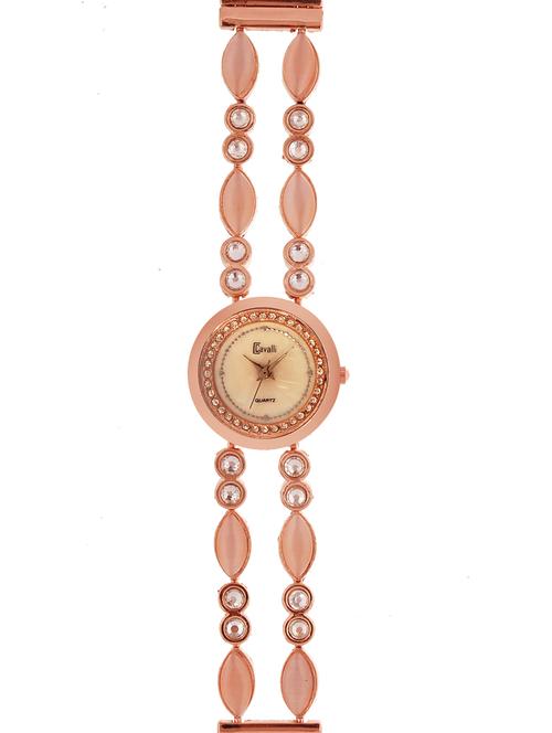 cavalli women's rose gold analog watch - 10738424 - Very Small Image - 1