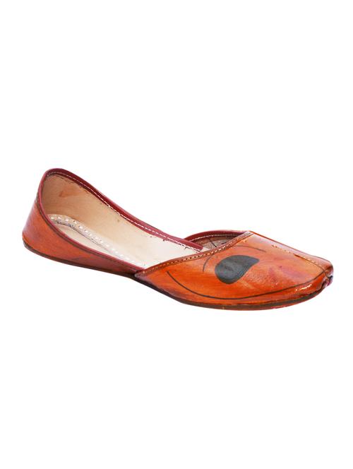brown leather jutis & mojaris - 10740918 - Very Small Image - 1