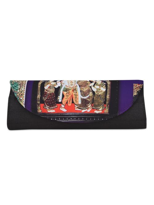 multi printed flap silk clutch - 1075692 - Very Small Image - 1