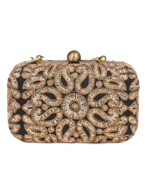 zari embroidered clutch bag - 1075694 - Very Small Image - 1
