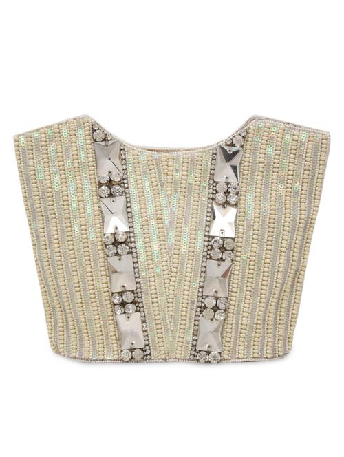 silver and beige sequined clutch - 1075703 - Very Small Image - 1