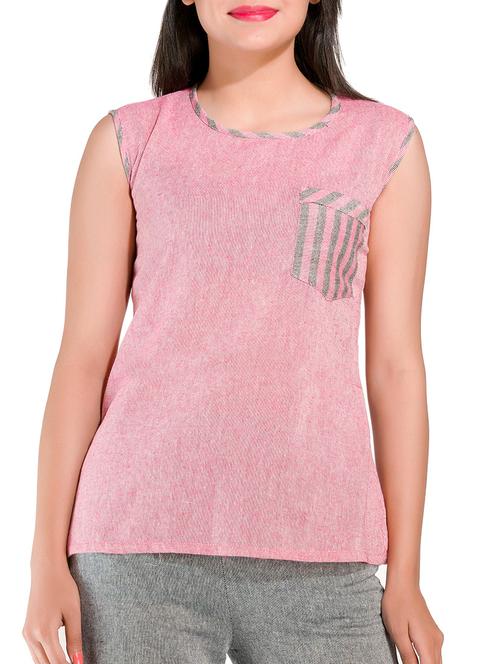 pink cotton top - 10757570 - Very Small Image - 1