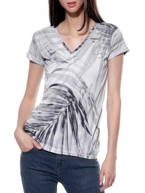 grey cotton regular top - 10758505 - Very Small Image - 1