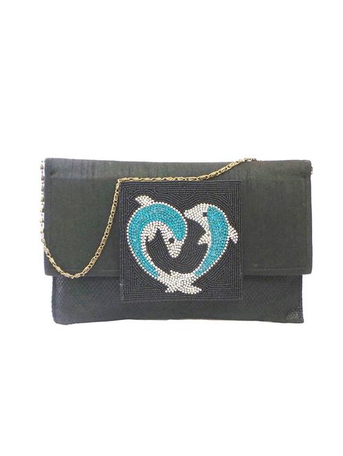 black jute clutch - 10761254 - Very Small Image - 1