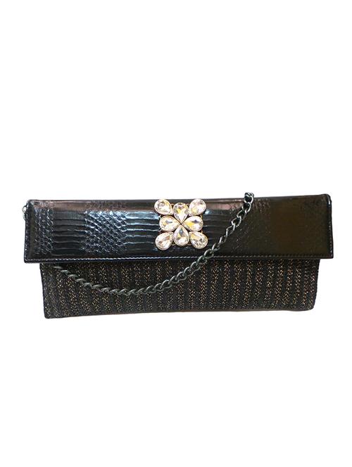 black jute clutch - 10761259 - Very Small Image - 1