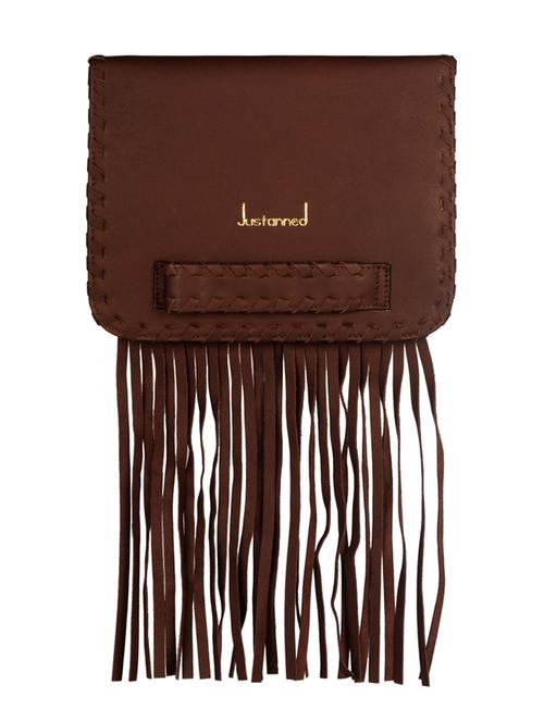 brown leather clutch - 10761630 - Very Small Image - 1