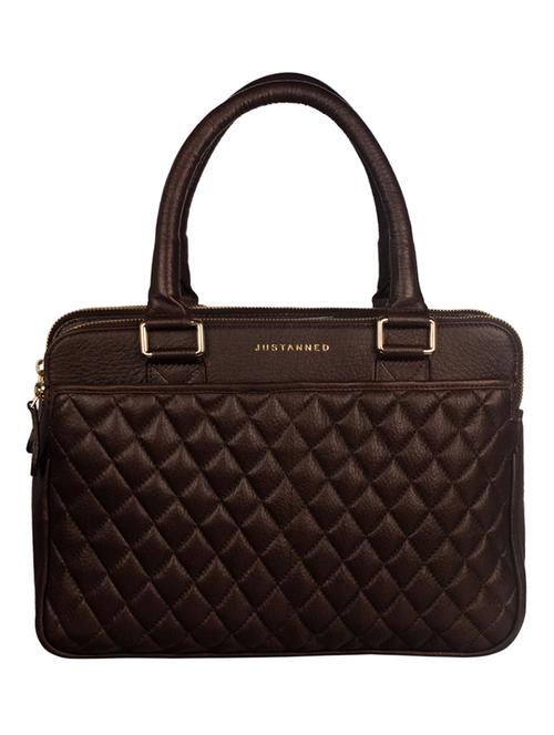 brown leather satchel - 10761647 - Very Small Image - 1