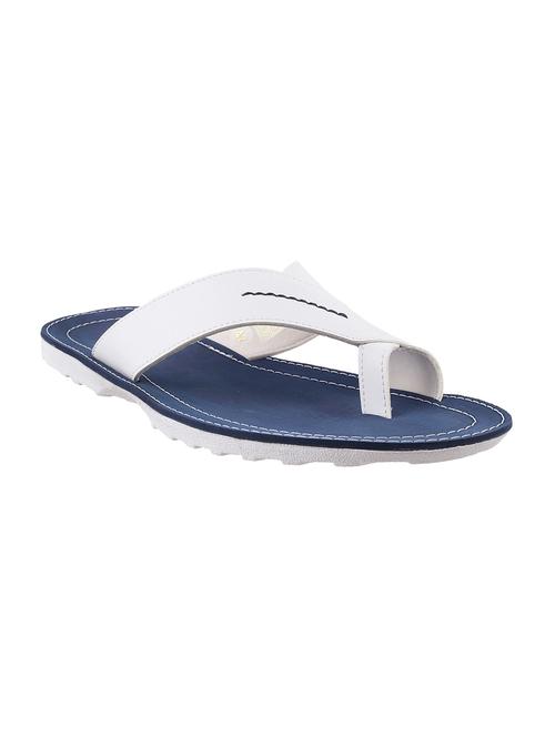 White leather toe separator flats - 10762235 - Very Small Image - 1