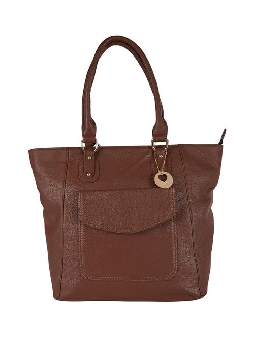 brown faux leather handbag - 10762359 - Very Small Image - 1