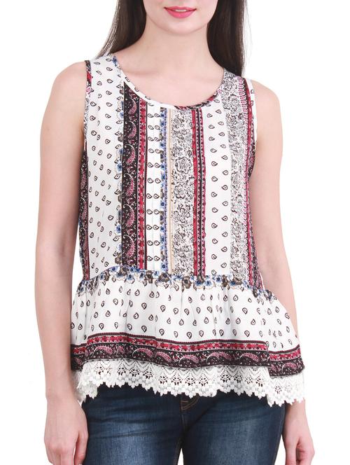 white cotton top - 10763477 - Very Small Image - 1