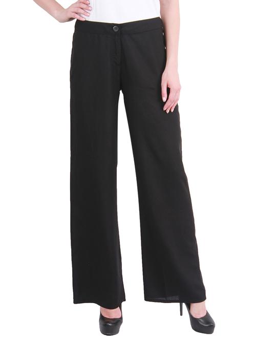 black cotton trousers - 10763481 - Very Small Image - 1