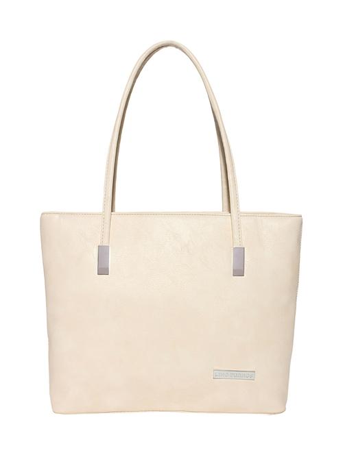 beige leatherette handbag - 10764476 - Very Small Image - 1