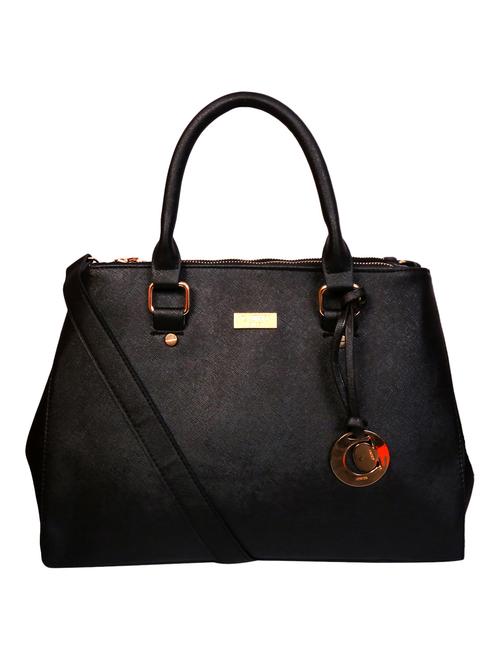 black leatherette handbag - 10765251 - Very Small Image - 1