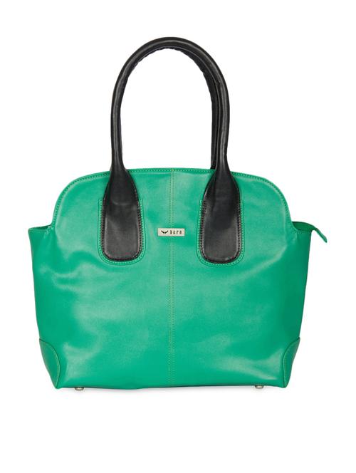 green solid faux leather handbag - 1076528 - Very Small Image - 1