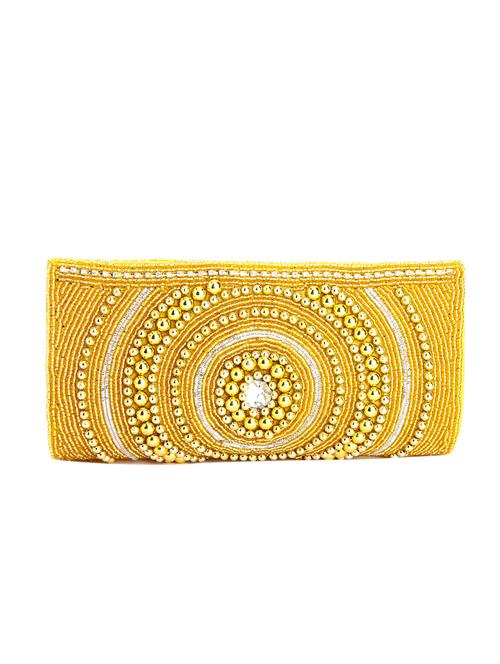 gold leatherette (pu) handbag - 10766476 - Very Small Image - 1