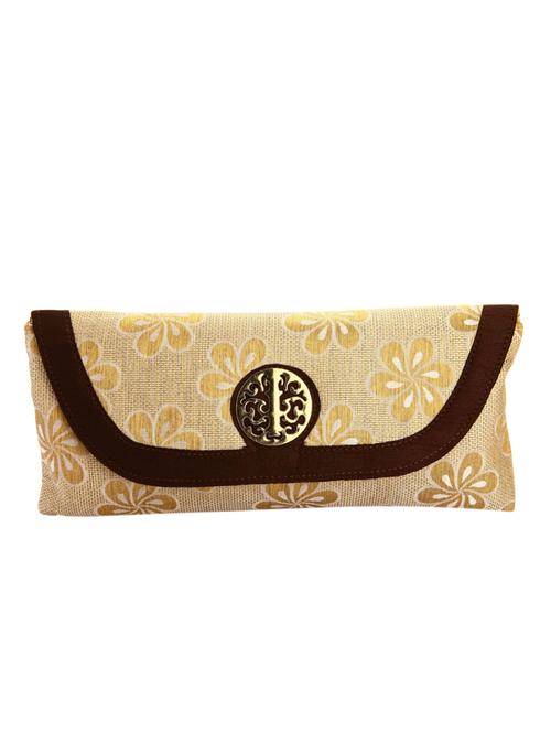 beige floral clutch - 10767186 - Very Small Image - 1