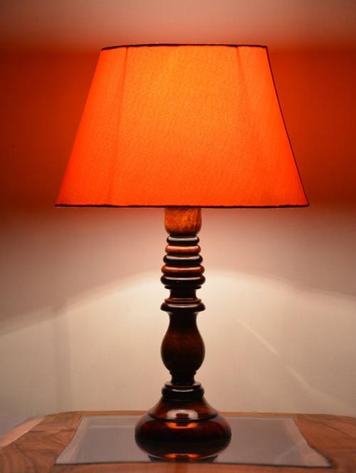 orange wooden table lamp - 1077253 - Very Small Image - 1