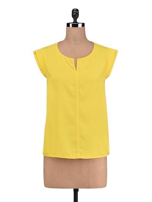 cap sleeve yellow top - 1077464 - Very Small Image - 1