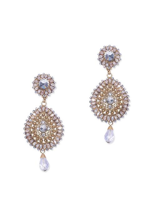 gold metal chandellier earring - 10775787 - Very Small Image - 1