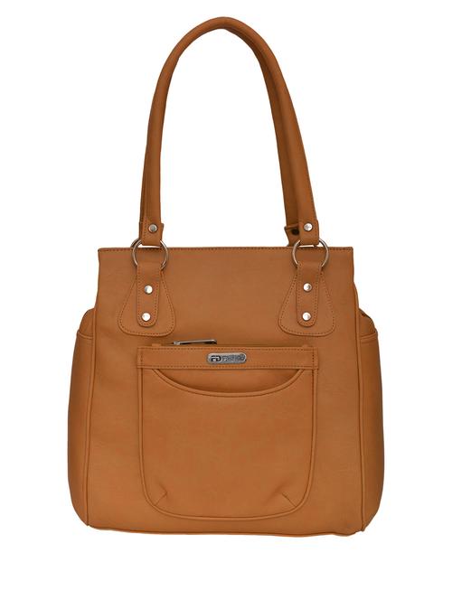 tan leatherette handbag - 10784611 - Very Small Image - 1