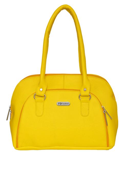 yellow leatherette handbag - 10784630 - Very Small Image - 1